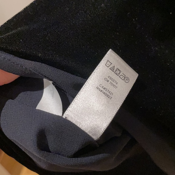 LOFT Black Velvet Spaghetti Strap Tank Top - Picture 7 of 7